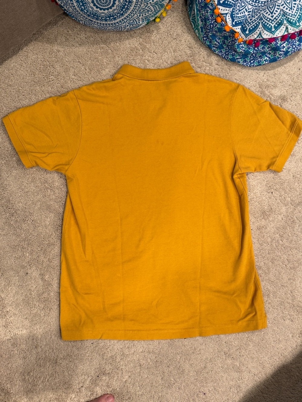 Old Navy Men's Mustard Yellow Polo - Picture 3 of 3